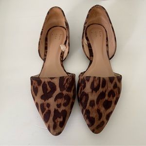 Leopard D’Orsay Flats